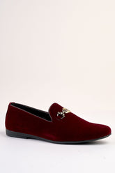 Lucente Velvet Wine Loafers